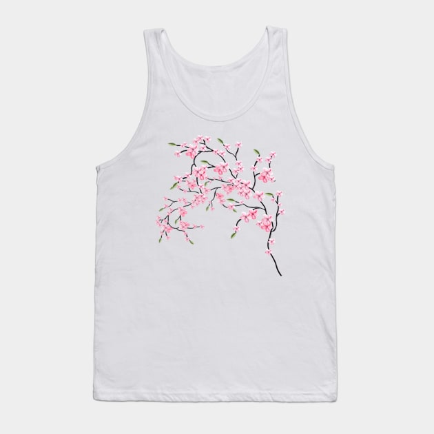 Cherry Blossom Tank Top by Saleire